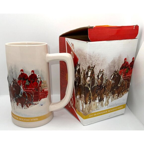 2012 Budweiser Holiday Stein - Picture 3 of 10